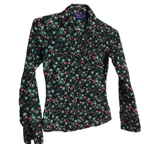 Miley Cyrus button up blouse cotton XS - Picture 1 of 5